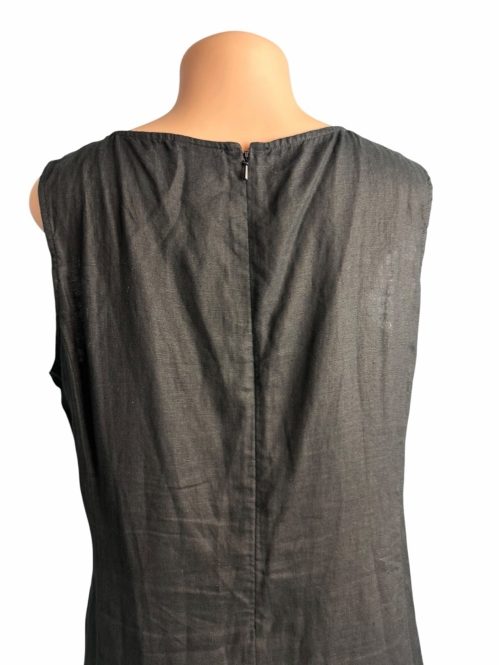 J. Jill Black Linen Shift Maxi Dress - Picture 8 of 10
